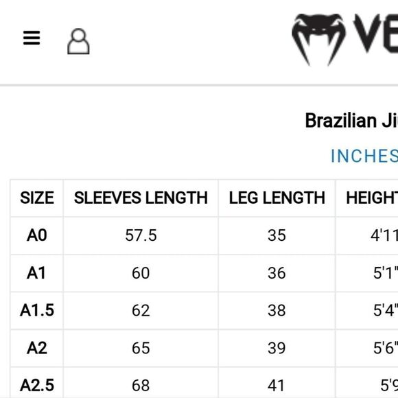 Venum A1.5 Jui Jitsu Jacket Gi Top Shirt - Picture 12 of 13